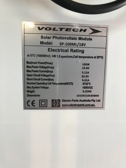 SP100ML Voltech Solar Panel