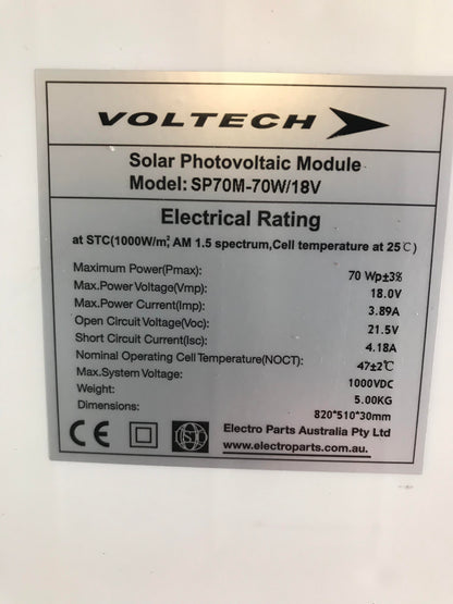 SP-70M Voltech Solar Panel