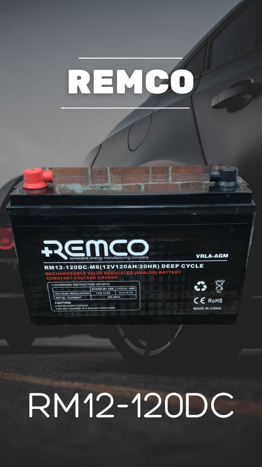 Remco RM12-120DC-M8 120AH AGM
