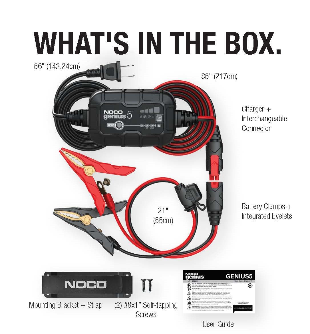 NOCO Genius 5 6V/12V Battery Charger (5A)
