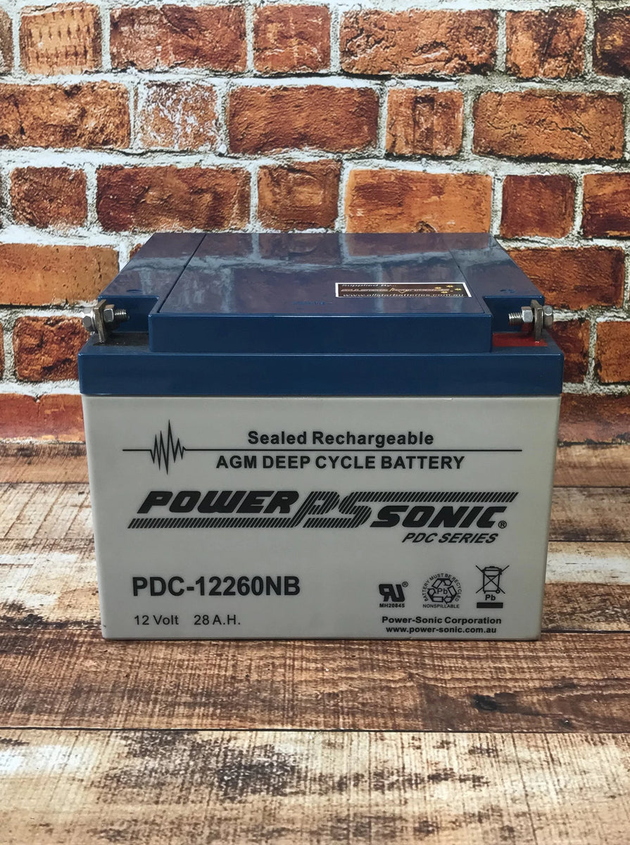 eskalere Spædbarn Menagerry PDC12260 12 Volt 28 ah Deep Cycle AGM – Battery HQ
