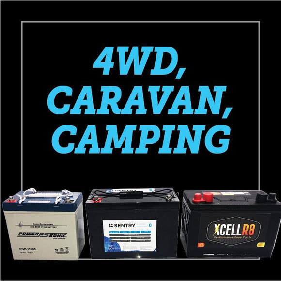 4wd camping caravan deep cycle batteries