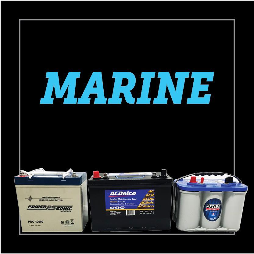 Marine boat batteries