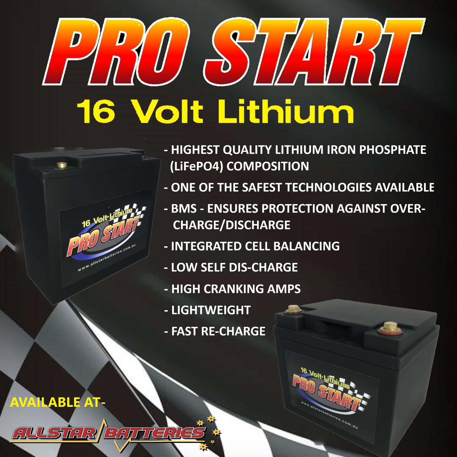 Pro Start 16 volt batteries