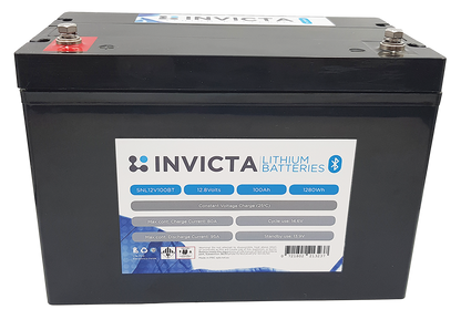 Invicta SNL12v100BT Lithium Deep Cycle Battery - Battery HQ Brisbane
