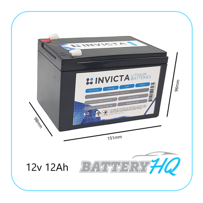 Invicta SNL12v12s Lithium Deep Cycle Battery - Battery HQ Brisbane