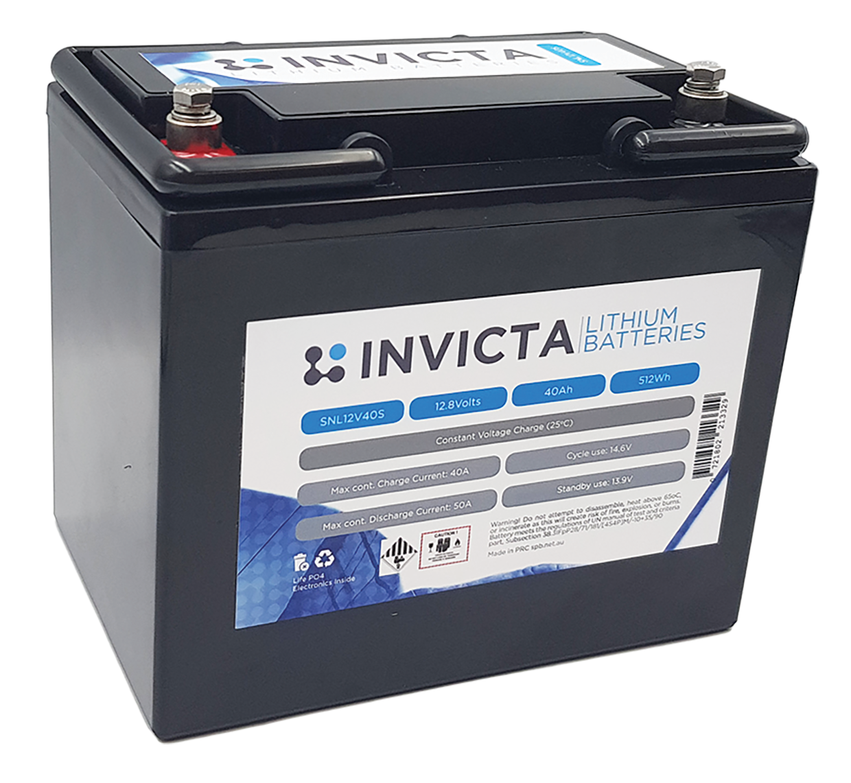 Invicta SNL12v40s Lithium Deep Cycle Battery - Battery HQ Brisbane - kayak